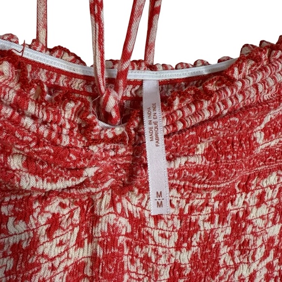 Free people Tube Romper in Red Combo size medium - Picture 3 of 4